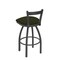 Holland Bar Stool Co 30" Low Back Swivel Bar Stool, Pewter Finish, Canter Pine Seat 82130PW010 - alternate 2